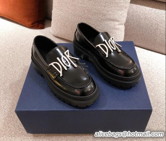 Luxury Dior x Shawn Platform Loafers Black 92714 2020