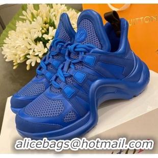 Good Product Louis Vuitton Mesh LV Archlight Sneaker 71339 Blue 2020