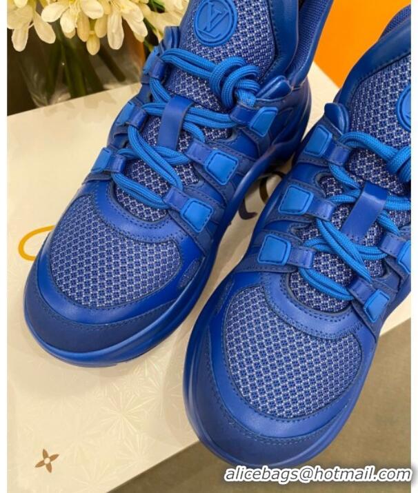 Good Product Louis Vuitton Mesh LV Archlight Sneaker 71339 Blue 2020