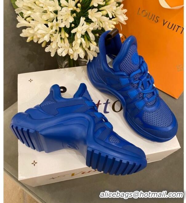 Good Product Louis Vuitton Mesh LV Archlight Sneaker 71339 Blue 2020