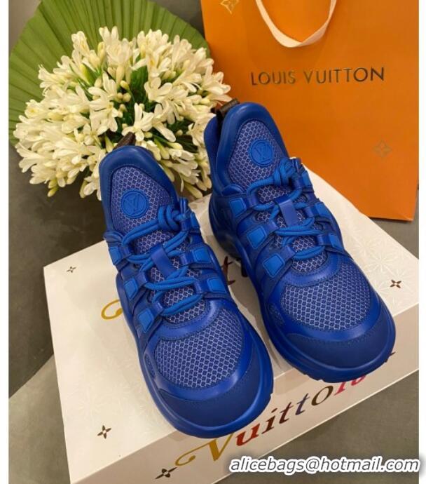 Good Product Louis Vuitton Mesh LV Archlight Sneaker 71339 Blue 2020