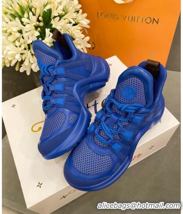 Good Product Louis Vuitton Mesh LV Archlight Sneaker 71339 Blue 2020