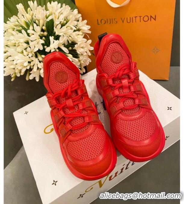 Top Quality Louis Vuitton Mesh LV Archlight Sneaker 71339 Red 2020