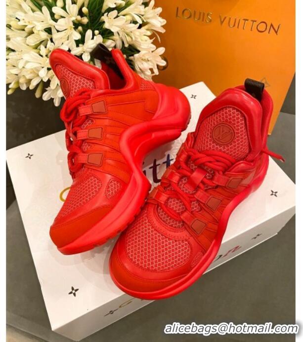 Top Quality Louis Vuitton Mesh LV Archlight Sneaker 71339 Red 2020