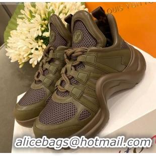 AAAAA Louis Vuitton Mesh LV Archlight Sneaker 71339 Green 2020