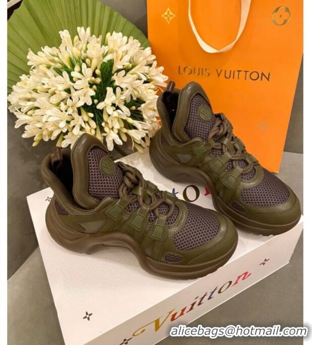 AAAAA Louis Vuitton Mesh LV Archlight Sneaker 71339 Green 2020