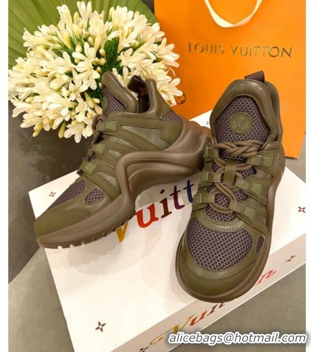 AAAAA Louis Vuitton Mesh LV Archlight Sneaker 71339 Green 2020