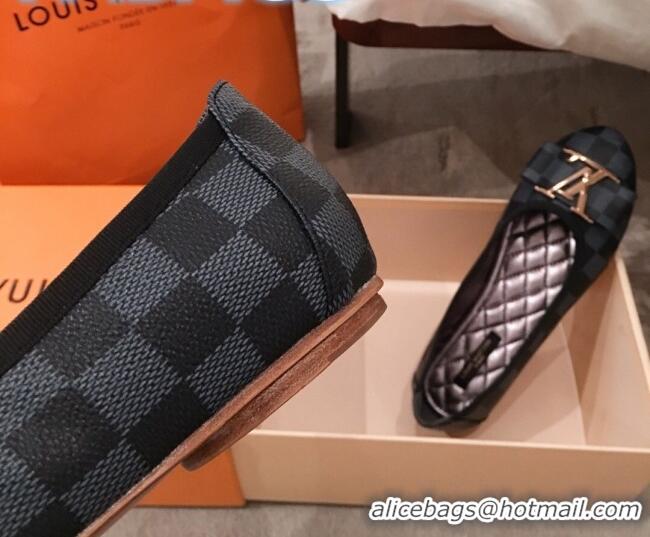 Best Price Louis Vuitton Damier Graphite Canvas LV Bow Flat Ballerina 71426