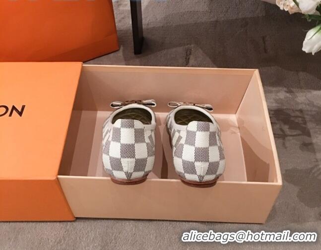 Best Quality Louis Vuitton Damier Azur Canvas LV Bow Flat Ballerina 71427