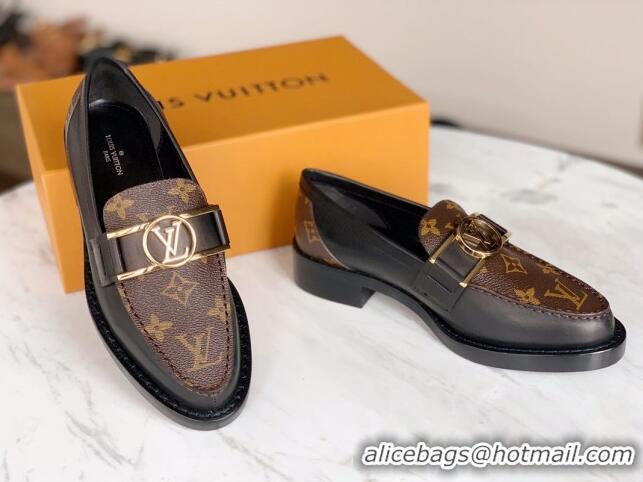 Duplicate Louis Vuitton Academy Flat Loafers Monogram Canvas 72101 2020