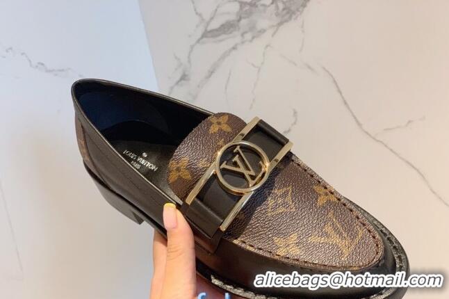 Duplicate Louis Vuitton Academy Flat Loafers Monogram Canvas 72101 2020