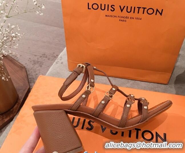 Lower Price Louis Vuitton Roma Sandal 75mm 72103 Brown 2020