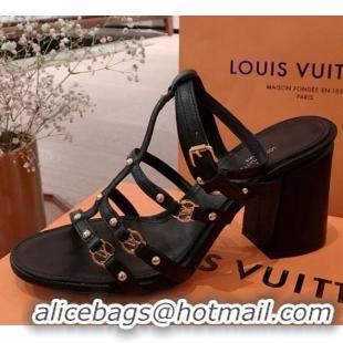 Duplicate Louis Vuitton Roma Sandal 75mm 72103 Black 2020