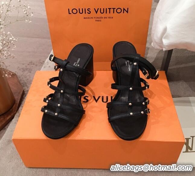 Duplicate Louis Vuitton Roma Sandal 75mm 72103 Black 2020