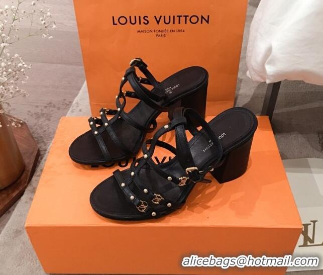 Duplicate Louis Vuitton Roma Sandal 75mm 72103 Black 2020