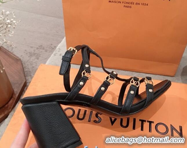 Duplicate Louis Vuitton Roma Sandal 75mm 72103 Black 2020