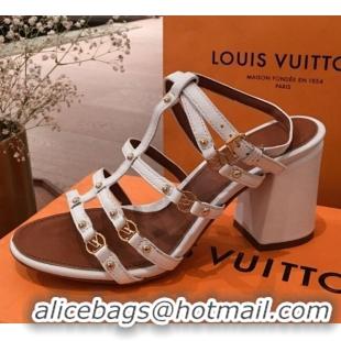 New StyleLouis Vuitton Roma Sandal 75mm 72105 White 2020