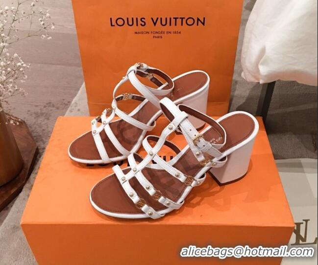 New StyleLouis Vuitton Roma Sandal 75mm 72105 White 2020