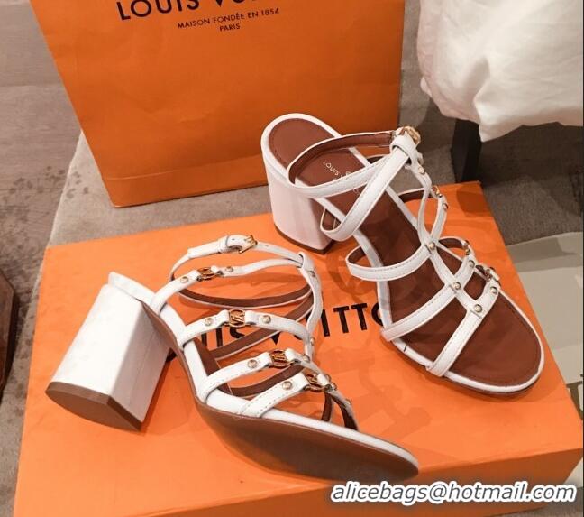 New StyleLouis Vuitton Roma Sandal 75mm 72105 White 2020