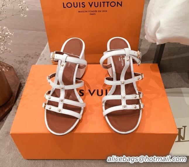 New StyleLouis Vuitton Roma Sandal 75mm 72105 White 2020