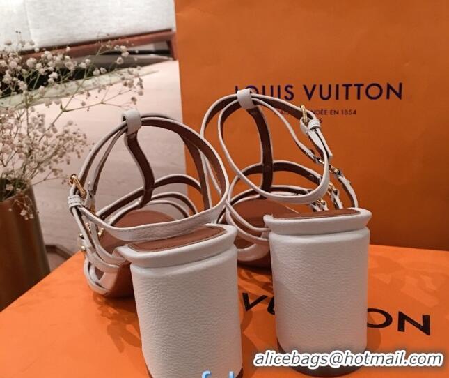 New StyleLouis Vuitton Roma Sandal 75mm 72105 White 2020