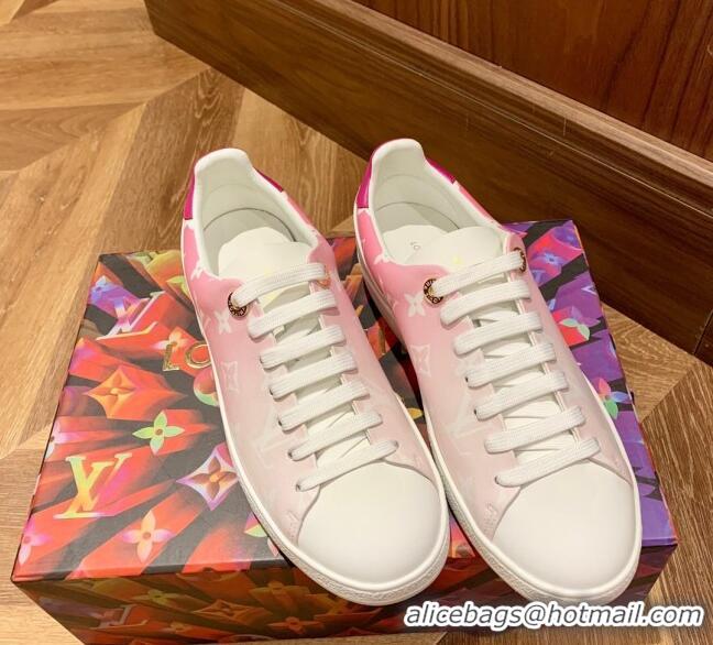 Good Quality Louis Vuitton Frontrow Fade Out Sneakers Perfect 72106 Pink 2020