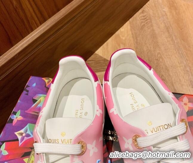 Good Quality Louis Vuitton Frontrow Fade Out Sneakers Perfect 72106 Pink 2020