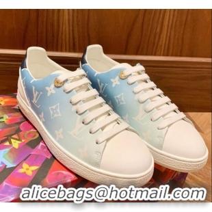 Grade Quality Louis Vuitton Frontrow Fade Out Sneakers 72107 Blue 2020