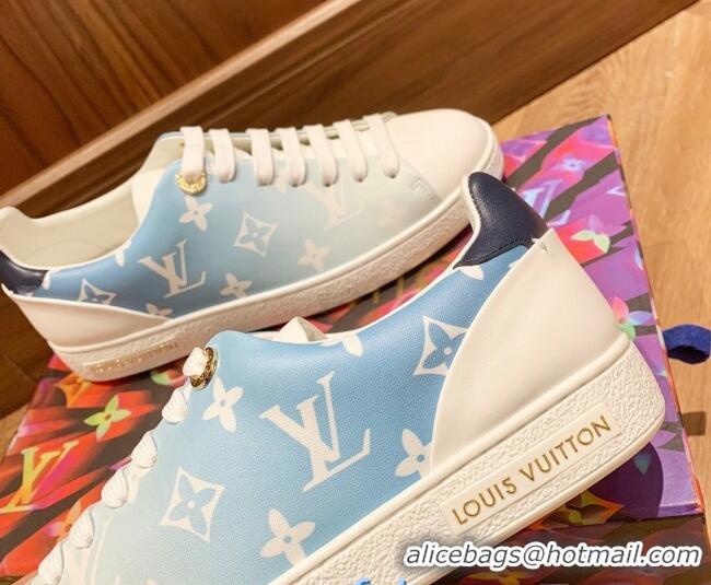 Grade Quality Louis Vuitton Frontrow Fade Out Sneakers 72107 Blue 2020