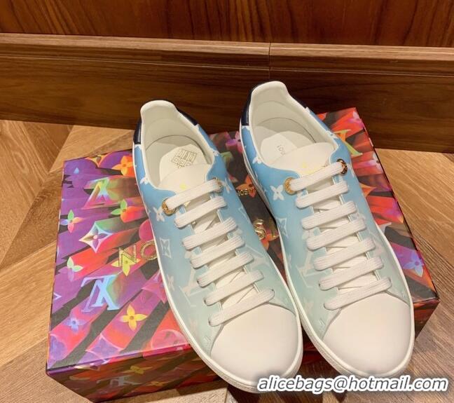 Grade Quality Louis Vuitton Frontrow Fade Out Sneakers 72107 Blue 2020