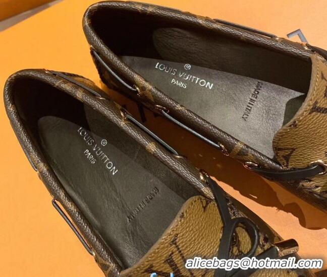 Super Quality Louis Vuitton LV Circle Gloria Flat Loafers Monogram Reverse Canvas 72111