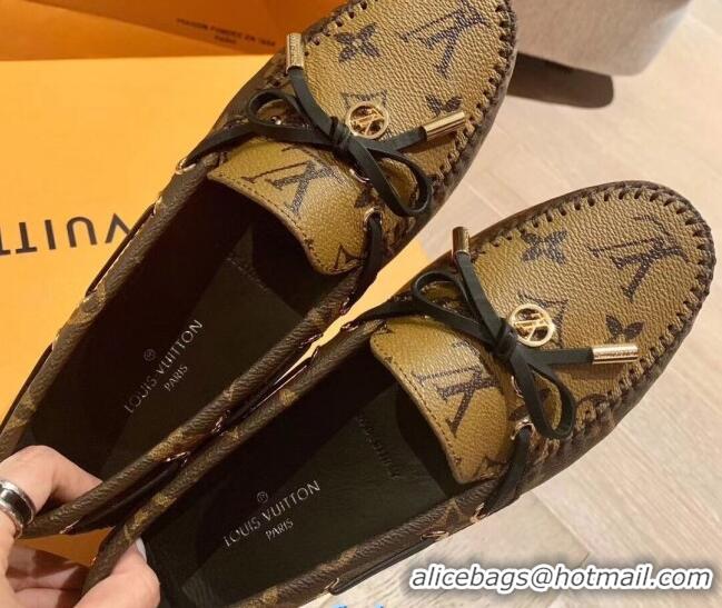 Super Quality Louis Vuitton LV Circle Gloria Flat Loafers Monogram Reverse Canvas 72111