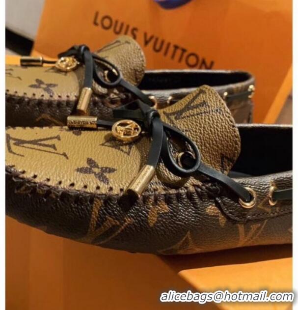 Super Quality Louis Vuitton LV Circle Gloria Flat Loafers Monogram Reverse Canvas 72111