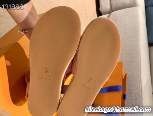 Charming Louis Vuitton Starboard Flat Espadrille Sandal 1A7RCN Pink 2020