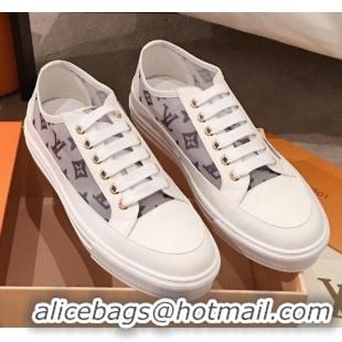 Best Price Louis Vuitton Stellar Sneakers in Black Monogram Print Transparent Fabric 72204 2020 