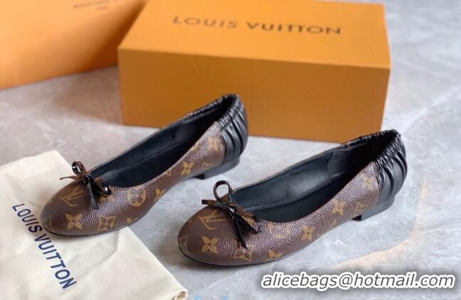 Good Quality Louis VuittonJoy Bow Ballerinas Black Leather 2020