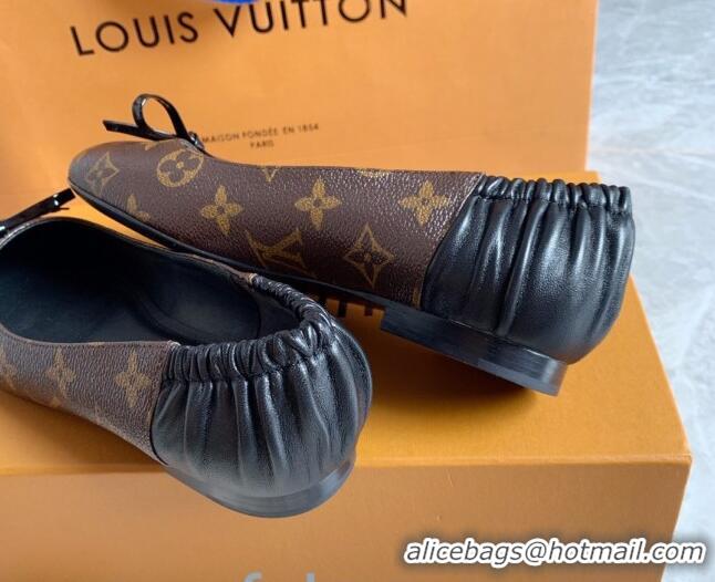 Good Quality Louis VuittonJoy Bow Ballerinas Black Leather 2020