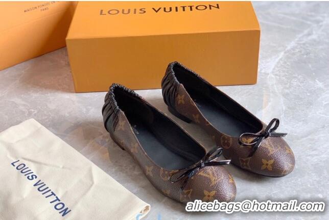 Good Quality Louis VuittonJoy Bow Ballerinas Black Leather 2020