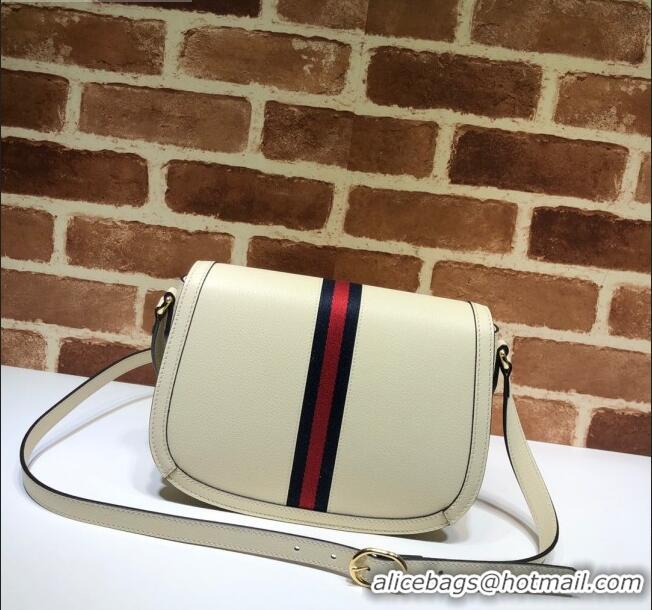 Top Sell Gucci Ophidia Leather Small Shoulder Bag 601044 White