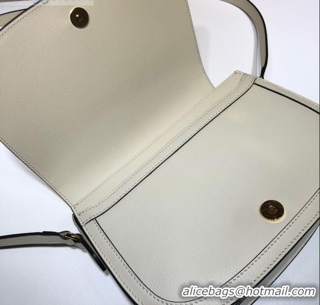 Top Sell Gucci Ophidia Leather Small Shoulder Bag 601044 White