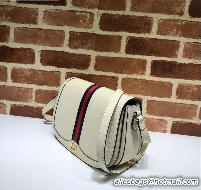 Top Sell Gucci Ophidia Leather Small Shoulder Bag 601044 White