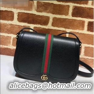 Grade Discount Gucci Ophidia Leather Small Shoulder Bag 601044 Black