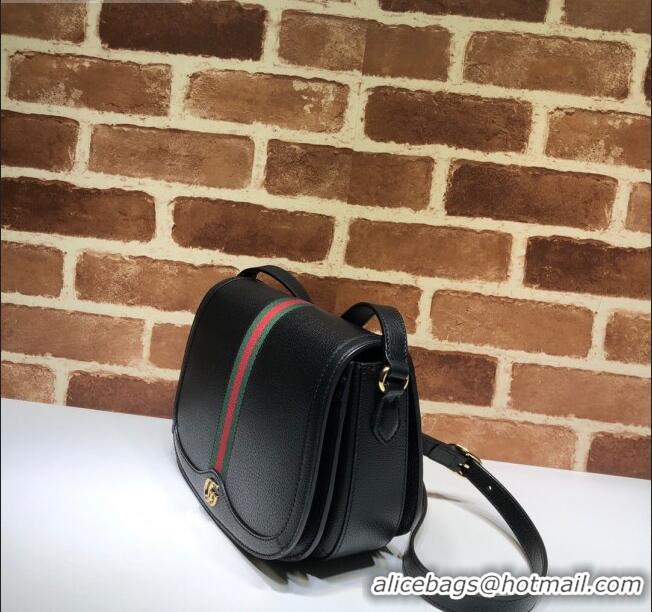 Grade Discount Gucci Ophidia Leather Small Shoulder Bag 601044 Black