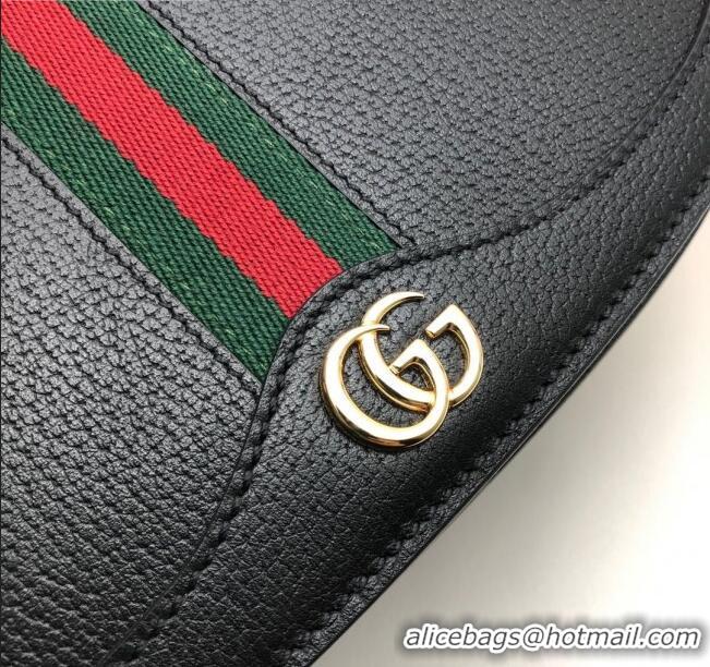 Grade Discount Gucci Ophidia Leather Small Shoulder Bag 601044 Black