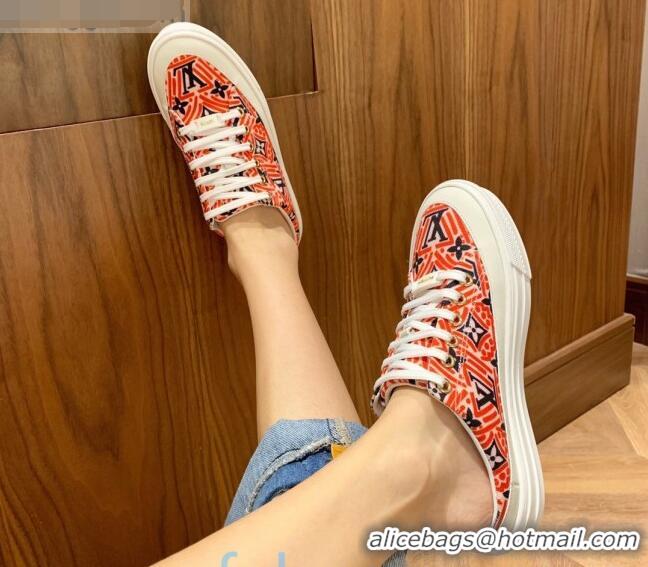 Perfect Louis Vuitton Crafty Stellar Open Back Sneakers Red 80733