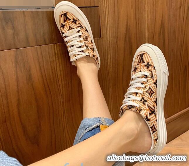 Purchase Louis Vuitton Crafty Stellar Open Back Sneakers Brown 80735