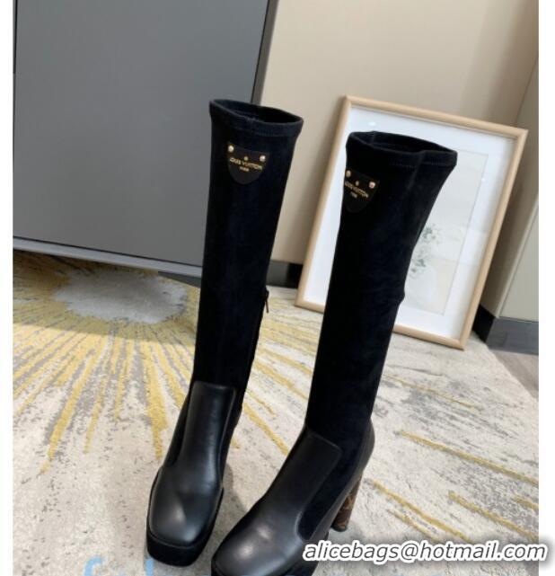 Lower Price Louis Vuitton Podium Platform High Boots Black 81731