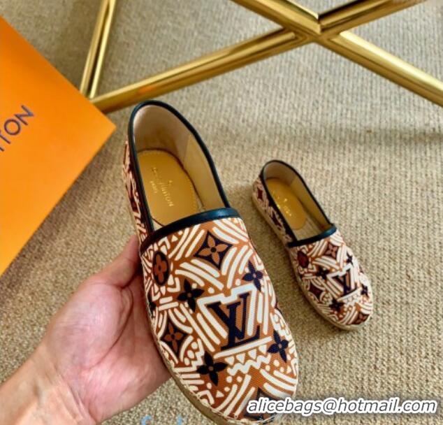 Good Product Louis Vuitton Crafty Monogram Canvas Espadrilles 82817 Brown 2020