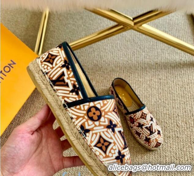 Good Product Louis Vuitton Crafty Monogram Canvas Espadrilles 82817 Brown 2020