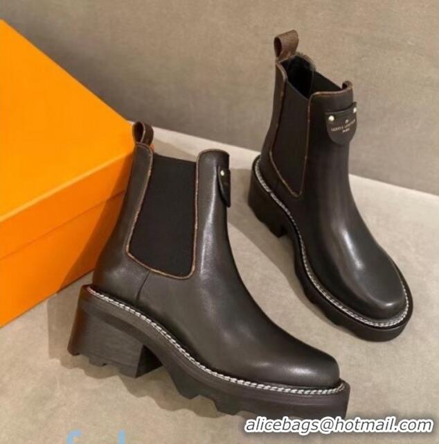 Best Product Louis Vuitton Beaubourg Tag Chelsea Ankle Boots 82929 Black